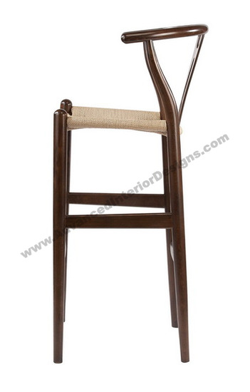 wishbone stool brown 3